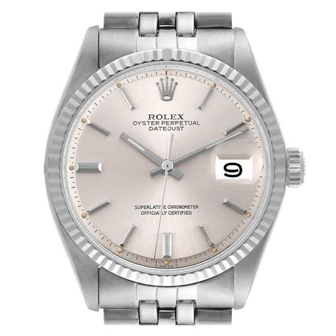 rolex datejust acciaio oro quadrante bianco